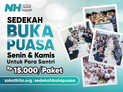 Ambil Pahala Buka Puasa Santri