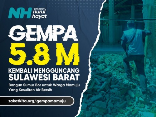 Bangun Sumur Bor untuk Penyintas Gempa Mamuju