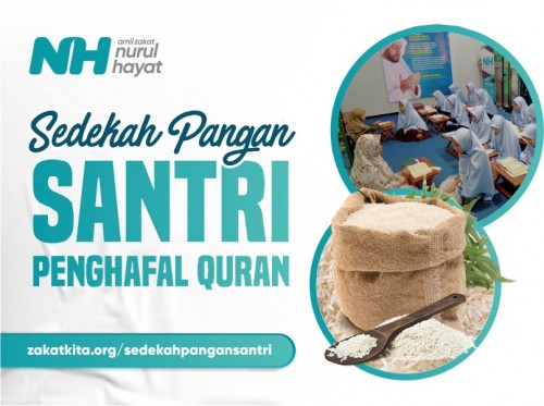 Sedekah Pangan untuk Santri Penghafal Al-Quran