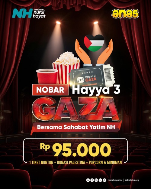 {SURABAYA} - (1 Tiket Nonton + Donasi Palestina + Popcorn & Minuman)