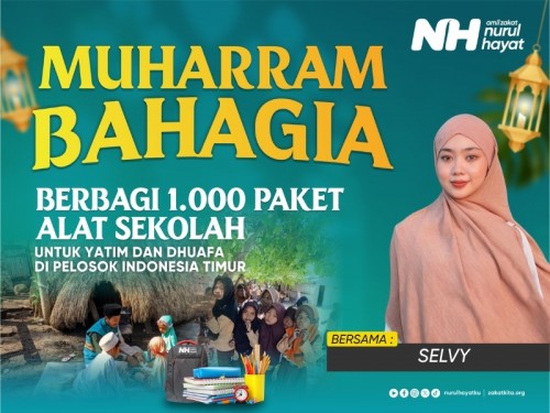 Sedekah Alat Sekolah Yatim Bersama Selvy