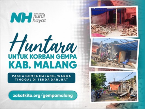 Huntara untuk Penyintas Gempa Malang