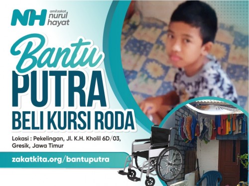 Bantu Putra Beli Kursi Roda