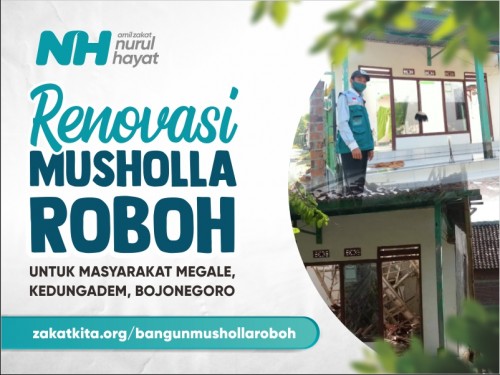 Bangun Musholla Roboh di Bojonergoro