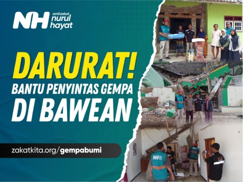 Bantu Masyarakat Bawean Terkena Gempa