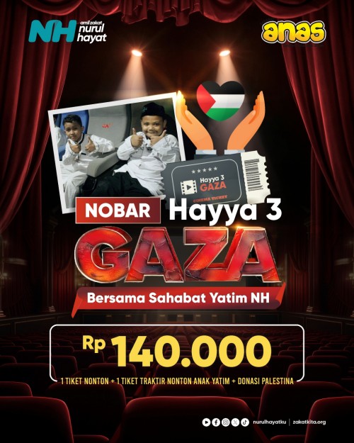 {SURABAYA} - (1 Tiket Nonton + 1 Tiket Traktir nonton Anak Yatim + Donasi Palestina)
