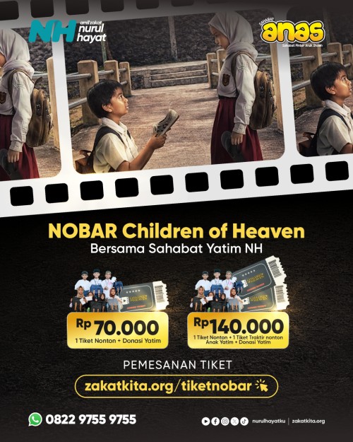 1 Tiket Nonton + 1 Tiket Traktir nonton Anak Yatim + Donasi Yatim