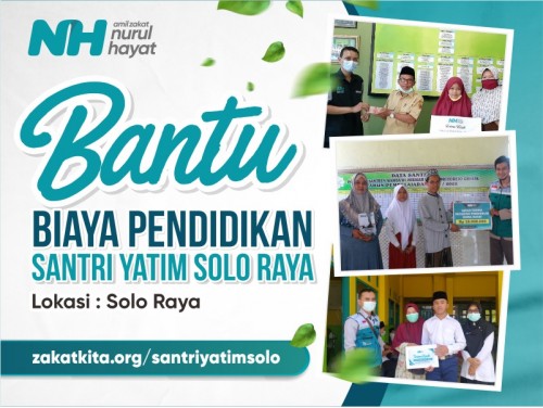 Bantu Biaya Pendidikan Santri Yatim Solo Raya