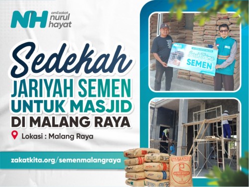 Sedekah Semen  untuk Masjid di Malang Raya