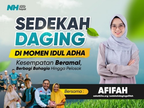 Sedekah Daging di Hari Qurban Bersama Afifah