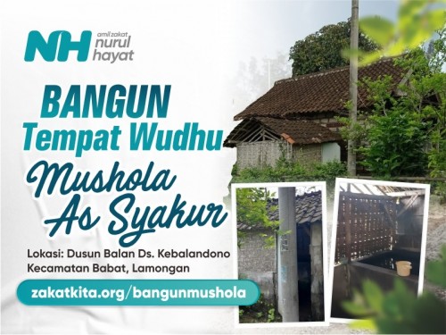 Bangun Tempat Wudhu Mushola As Syakur