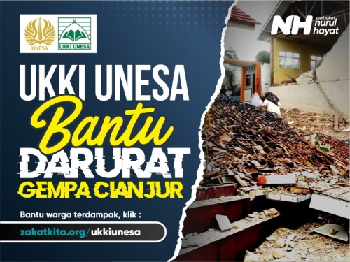 UKKI UNESA Bantu Darurat Gempa Cianjur