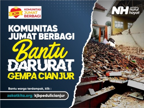 Komunitas Jumat Berbagi Bantu Darurat Gempa Cianjur