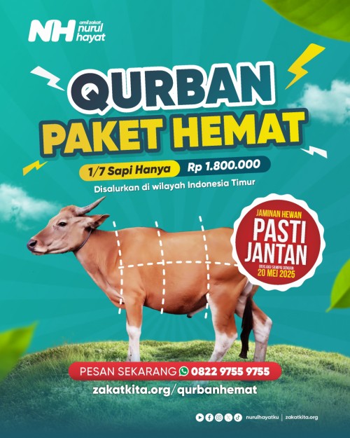 Qurban Paket Hemat: 1/7 Sapi