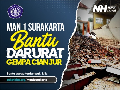 MAN 1 SURAKARTA Bantu Darurat Gempa Cianjur