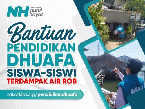 Bantuan Pendidikan Dhuafa Terdampak Air Rob