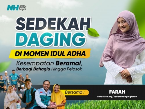 Sedekah Daging di Hari Qurban Bersama Farah