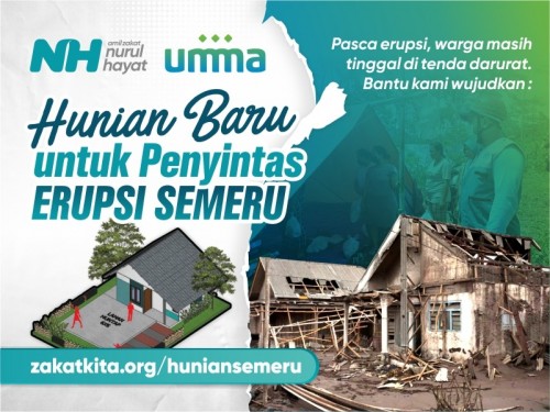Umma Bangun Hunian Baru untuk Penyintas Semeru